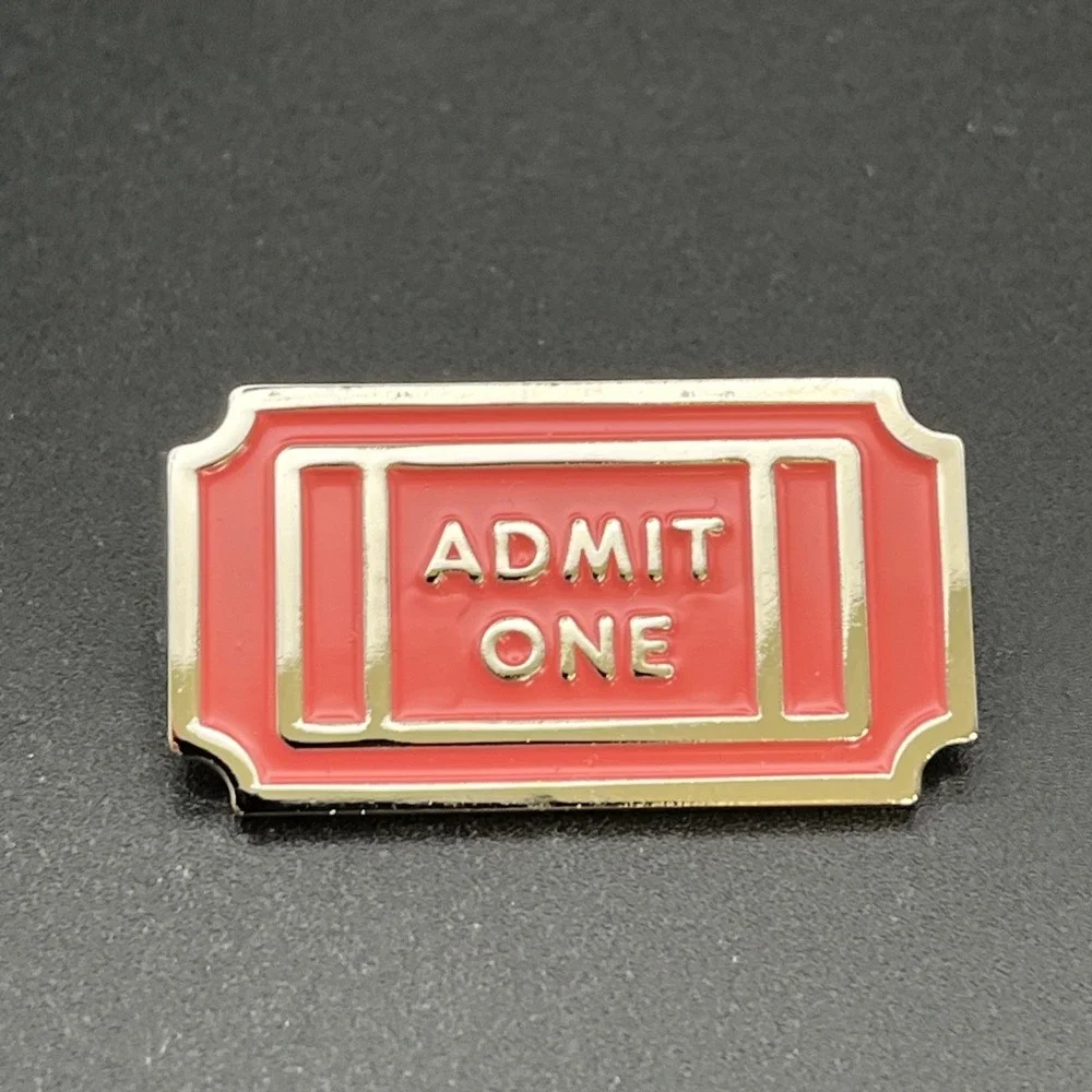 Capital One Credit Card Movie Ticket Admit One Lapel Hat Pin